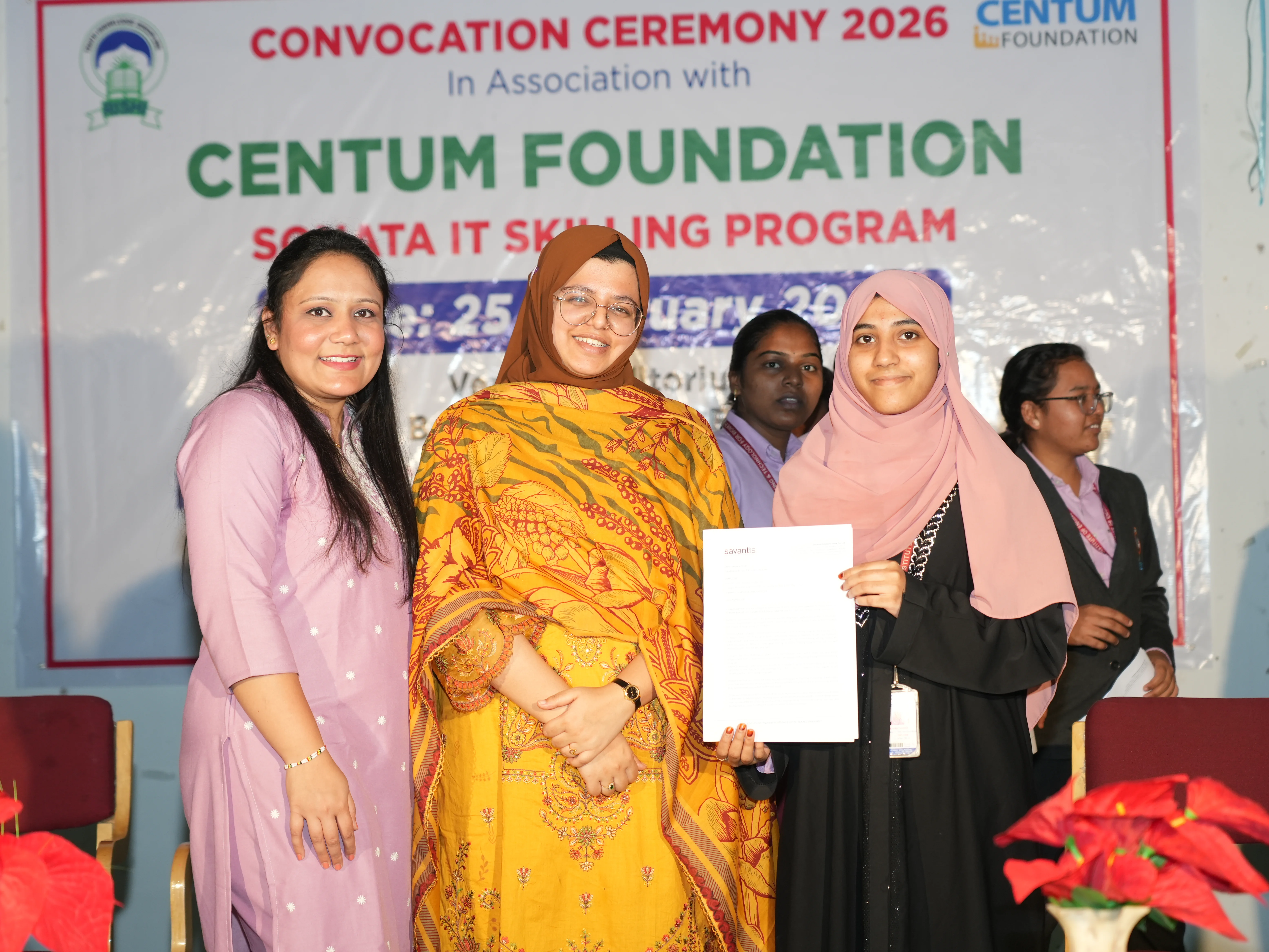 Convocation Ceremony of Sonata CSR through Centrum foundation for 4 th year students - RITW